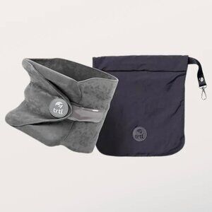 New Trtl Travel Pillow - Neck Support, Soft, Light, Washable - Grey